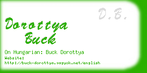 dorottya buck business card